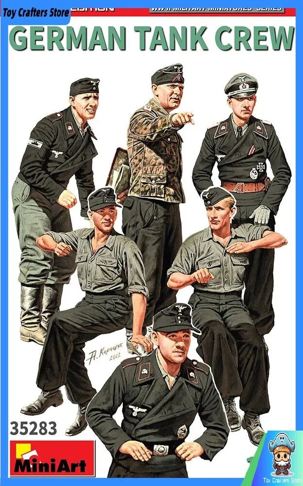 Эксклюзивный сборный комплект немецкой танковой бригады от MiniArt, масштаб 1/35, артикул 35283