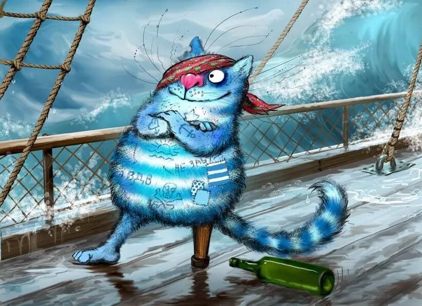 DIY Вышивка крестиком / Rina Zenyuk Blue Cats / экологическая хлопчатобумажная нить / 40*60 см /