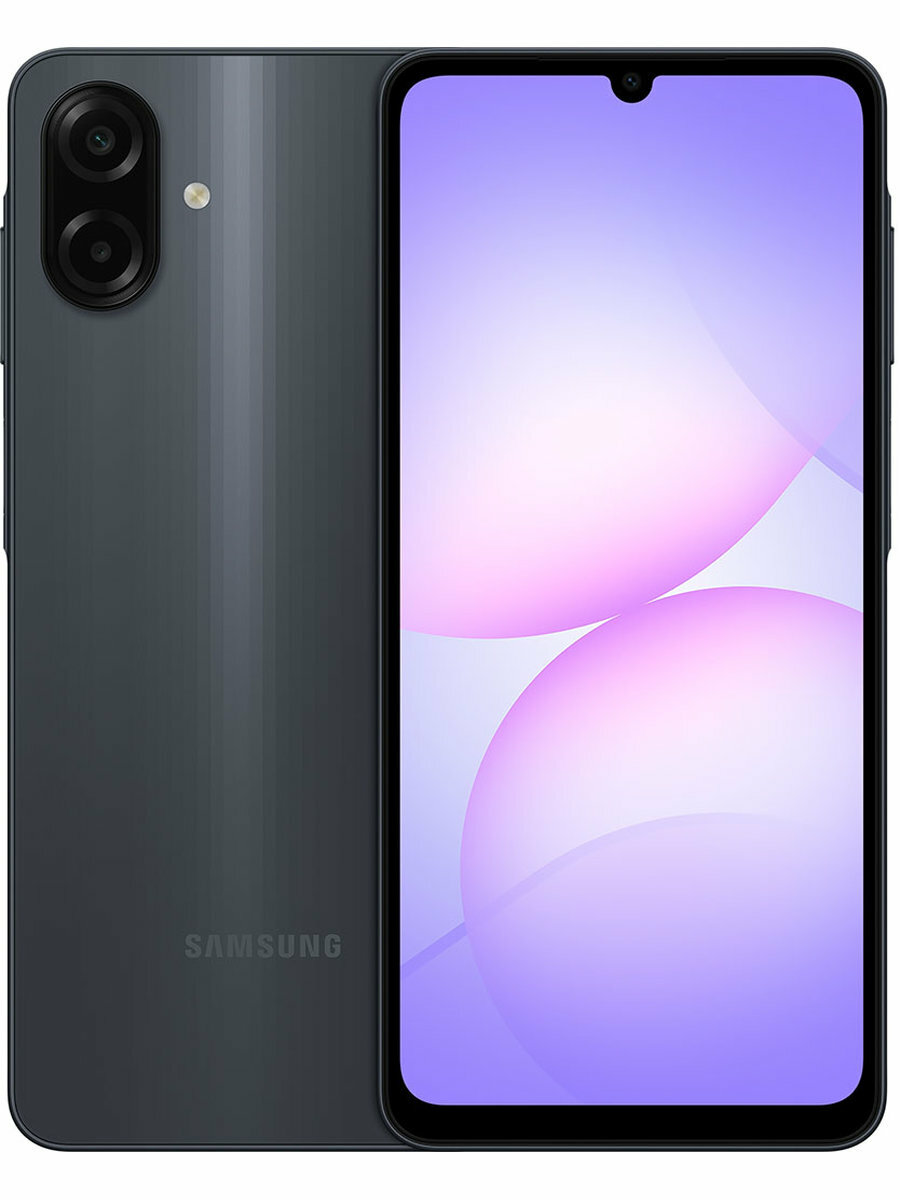 Смартфон Samsung Galaxy A07s 4/64 ГБ Чёрный