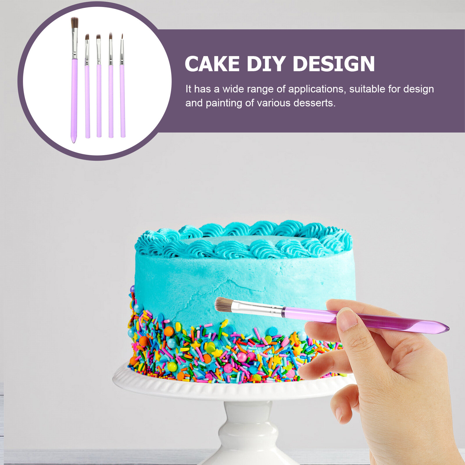 5 Штук Щетки Для Выпекания Тортов Силиконовые Инструменты Для Декора Torta 16 5X0 8X0 8Cm