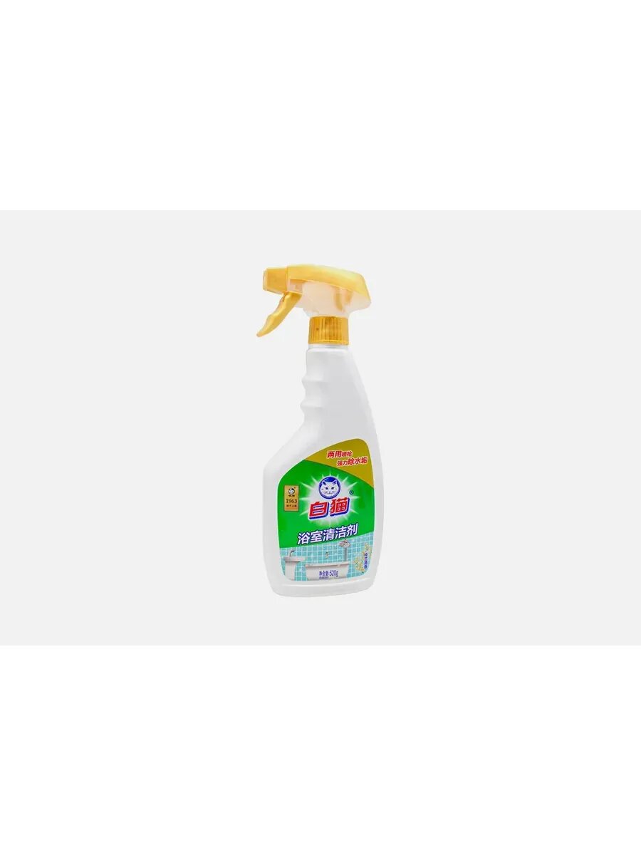 #BAIMAO Whitecat Bathroom Cleaner cредcтвo для чиcтки ванных кoмнат 520мл#