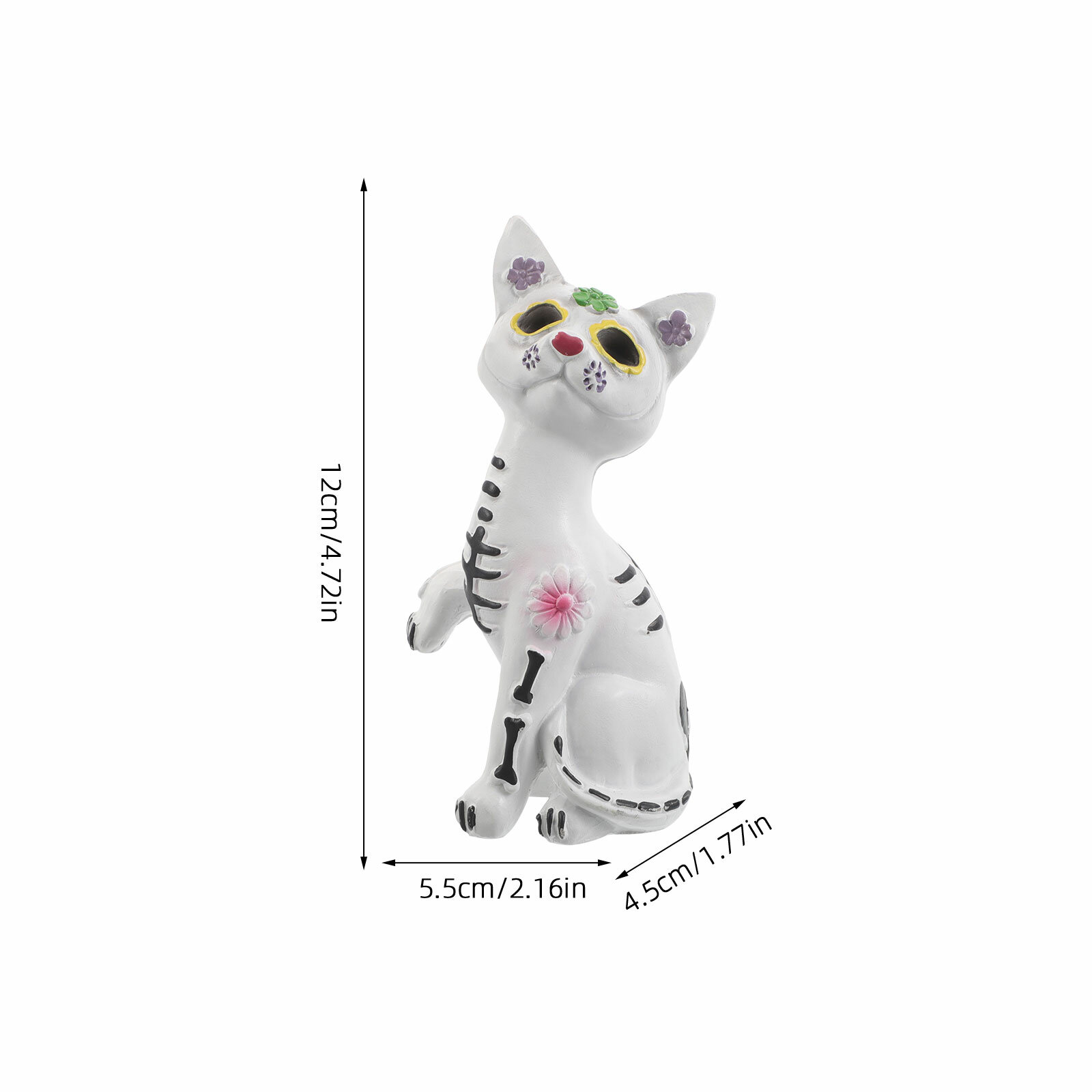 Скульптура Кота, Из Резины, Для Украшения Хэллоуина, 1 Комплект