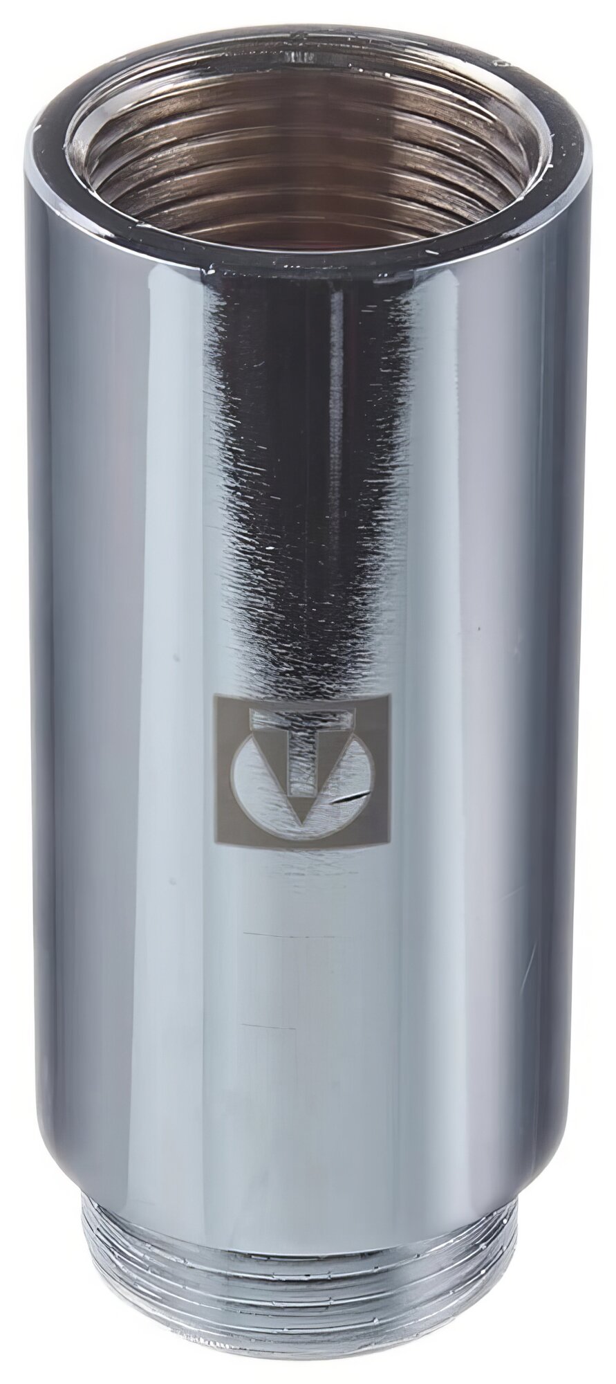 Удлинитель Valtec 80 мм х 1 ВР(г) х 1 НР(ш) хром латунный (VTr.198. C.0680)