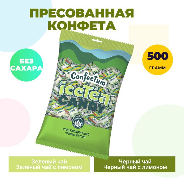 Прессованная конфета Confectum IceTea Candy, 500 гр