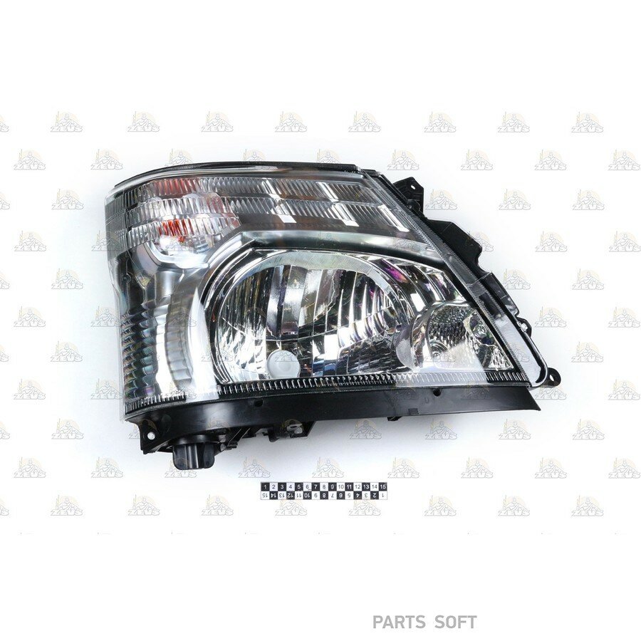 Фара от официального дистрибьютора, ZEVS, артикул 045001R