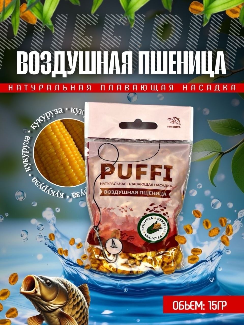 Воздушная пшеница PUFFI Кукуруза, 15гр - 1шт.