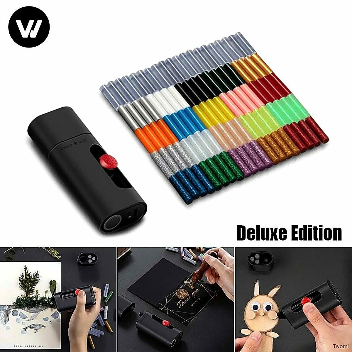 Делюкс издание, клеевая ручка, wowstick 2000mAh, Tomshoo, 6x18x10 см
