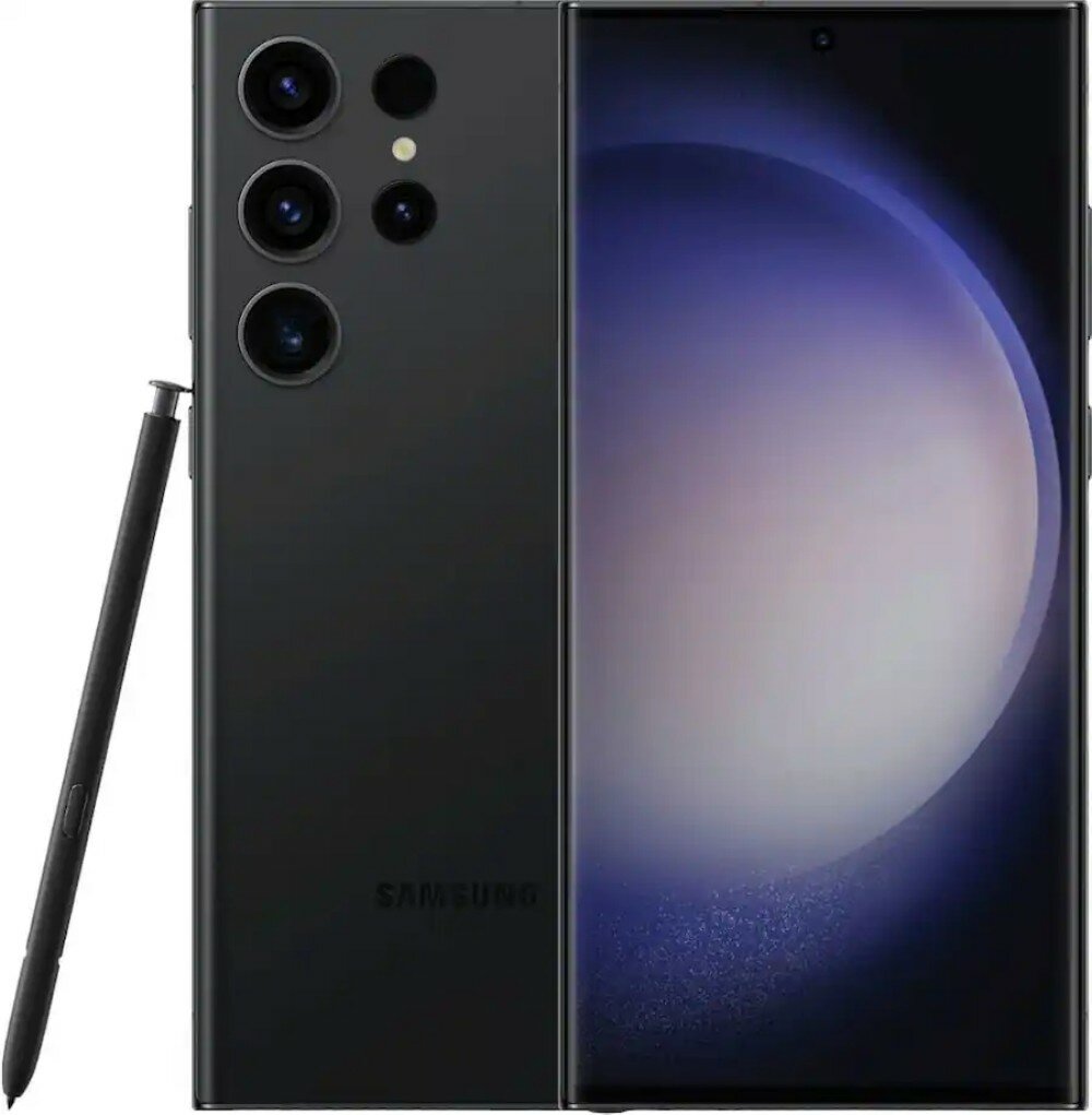 Смартфон Samsung Galaxy S23 Ultra ,12ГБ/256ГБ , 5000mAh, nano SIM+eSIM, черный