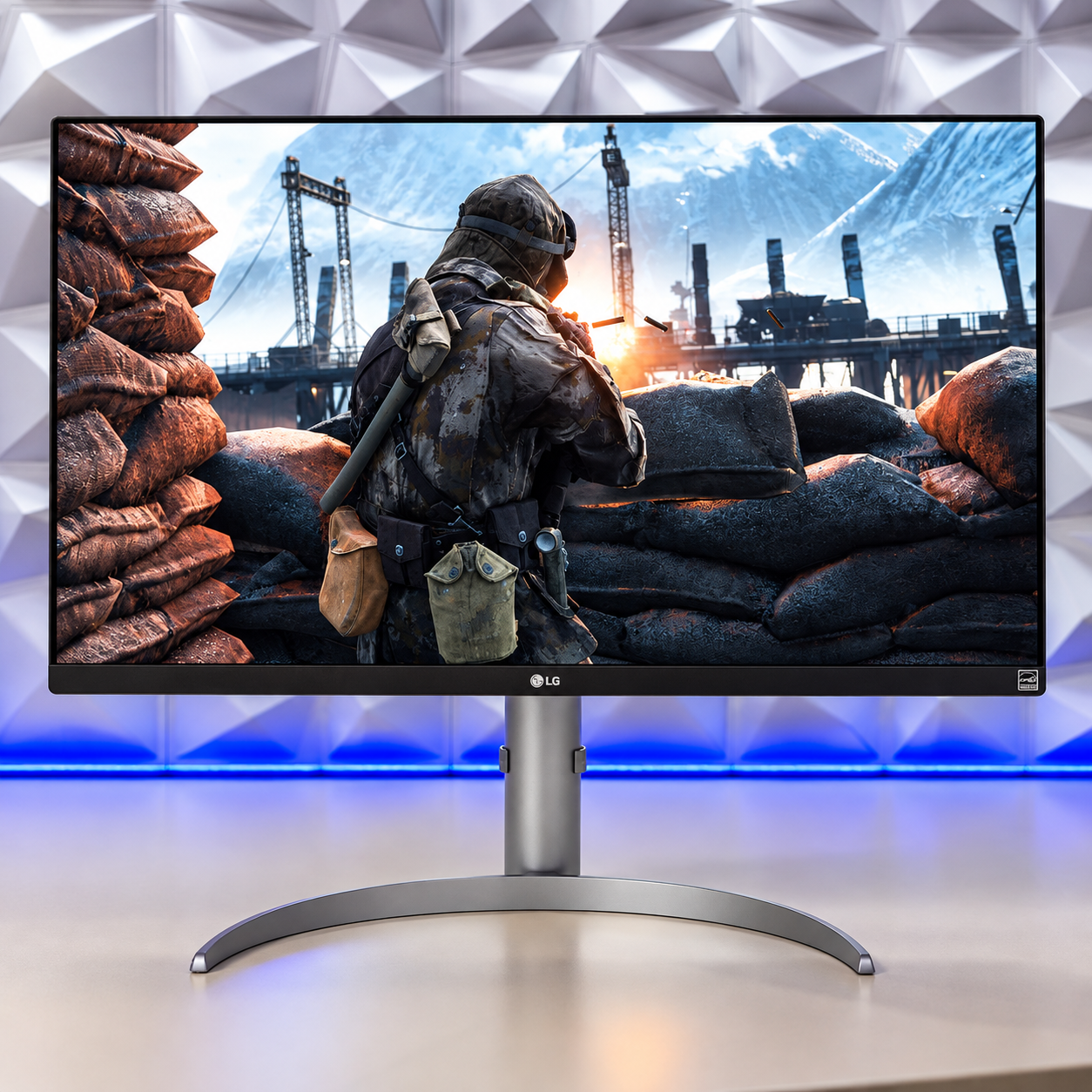 Монитор LG 27" 27UP650-W IPS 4K сереб HDMI DP 60Hz Царапина на экране