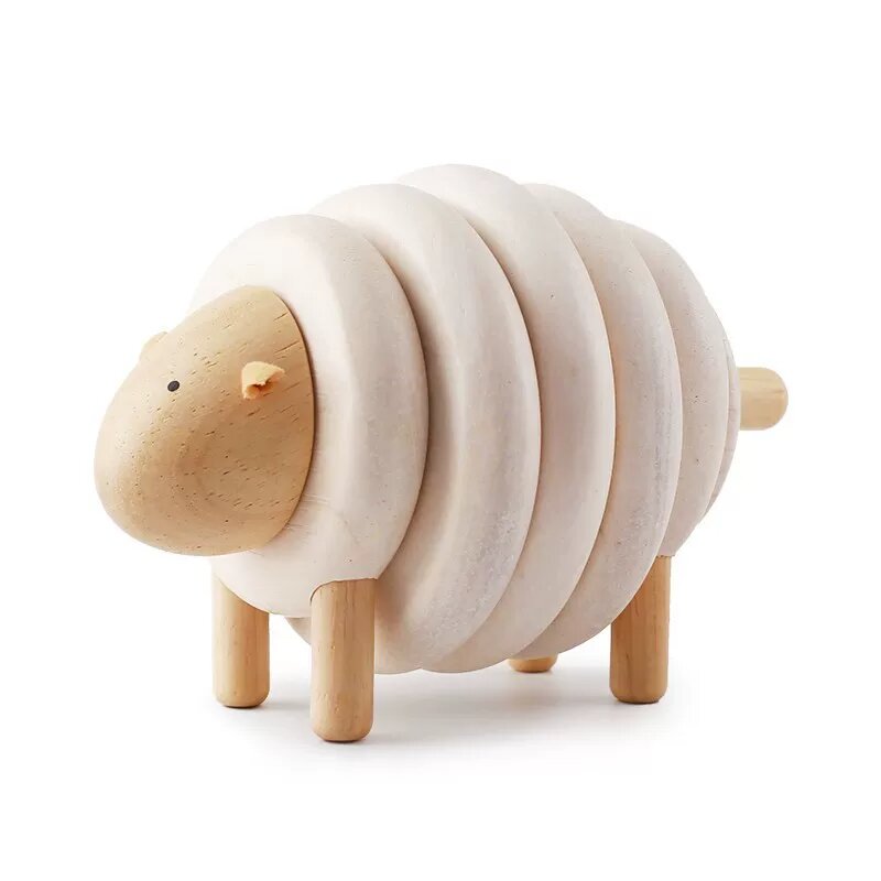 PlanToys игрушка с цветовым сопоставлением и нанизыванием бусин для развития младенца, детская головоломка для