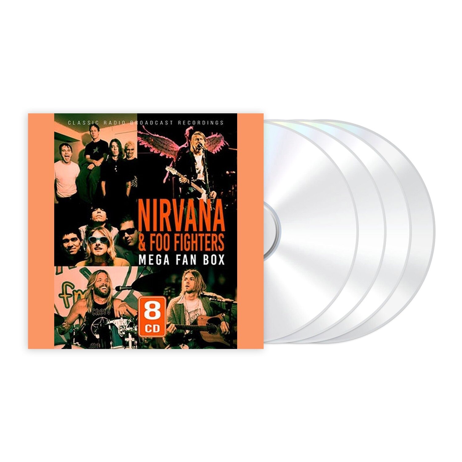 Музыка CD Nirvana & Foo Fighters - Mega Fan Box, 8 x CD, New