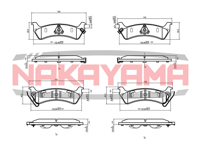 Колодки тормозные дисковые Nakayama HP8517NY