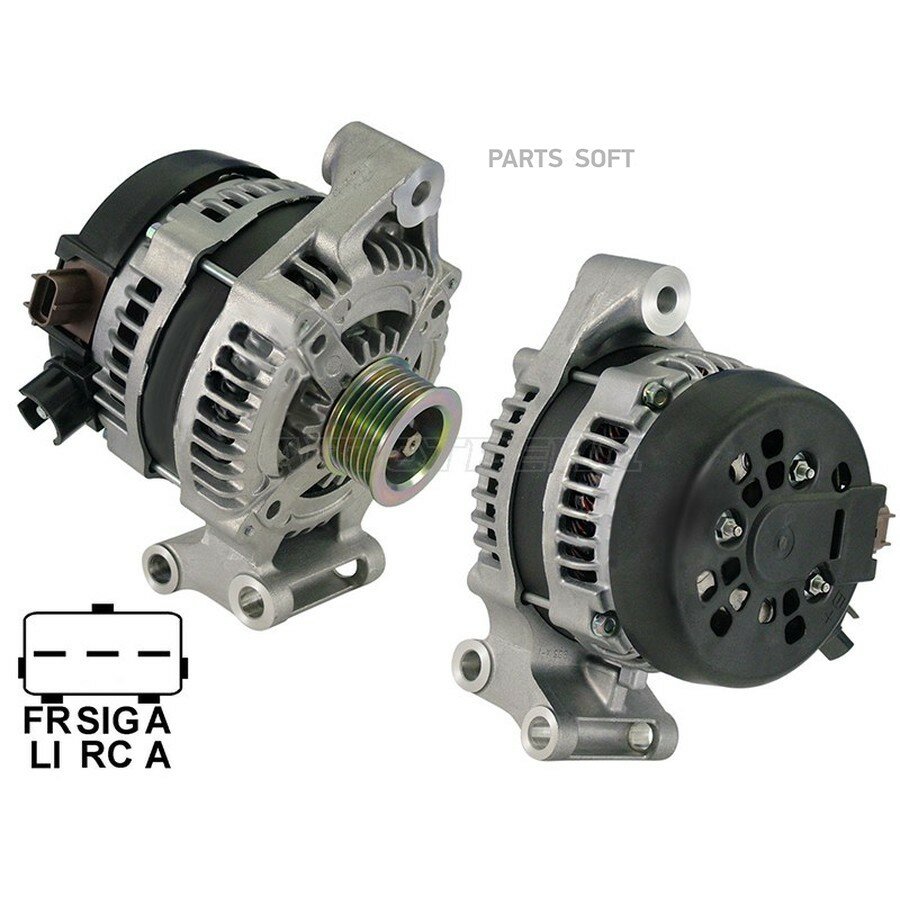 Генератор Ford Focus 04-11 / C-MAX 03-10 (ASDA/ASDB/HWDA/HWDB/SIDA 14V 120A) от официального дистрибьютора, SAT, артикул ST850003