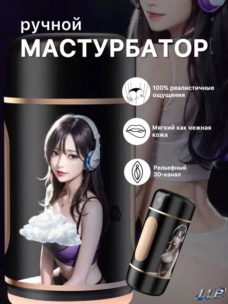 Мастурбатор мужской ручной, имитация минета, искусственная вагина LL-2318-C