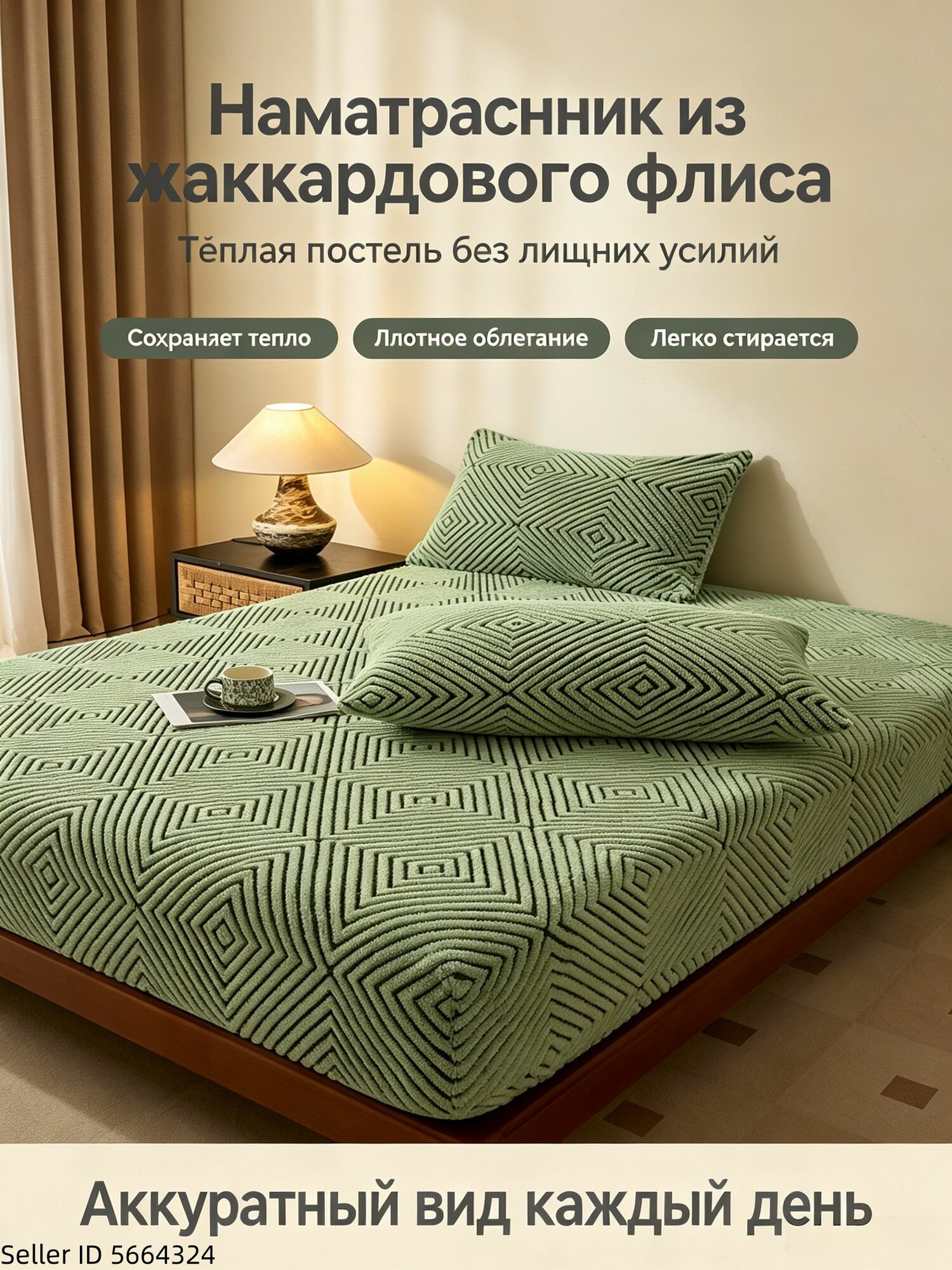 Наматрасник 50x70х30 см