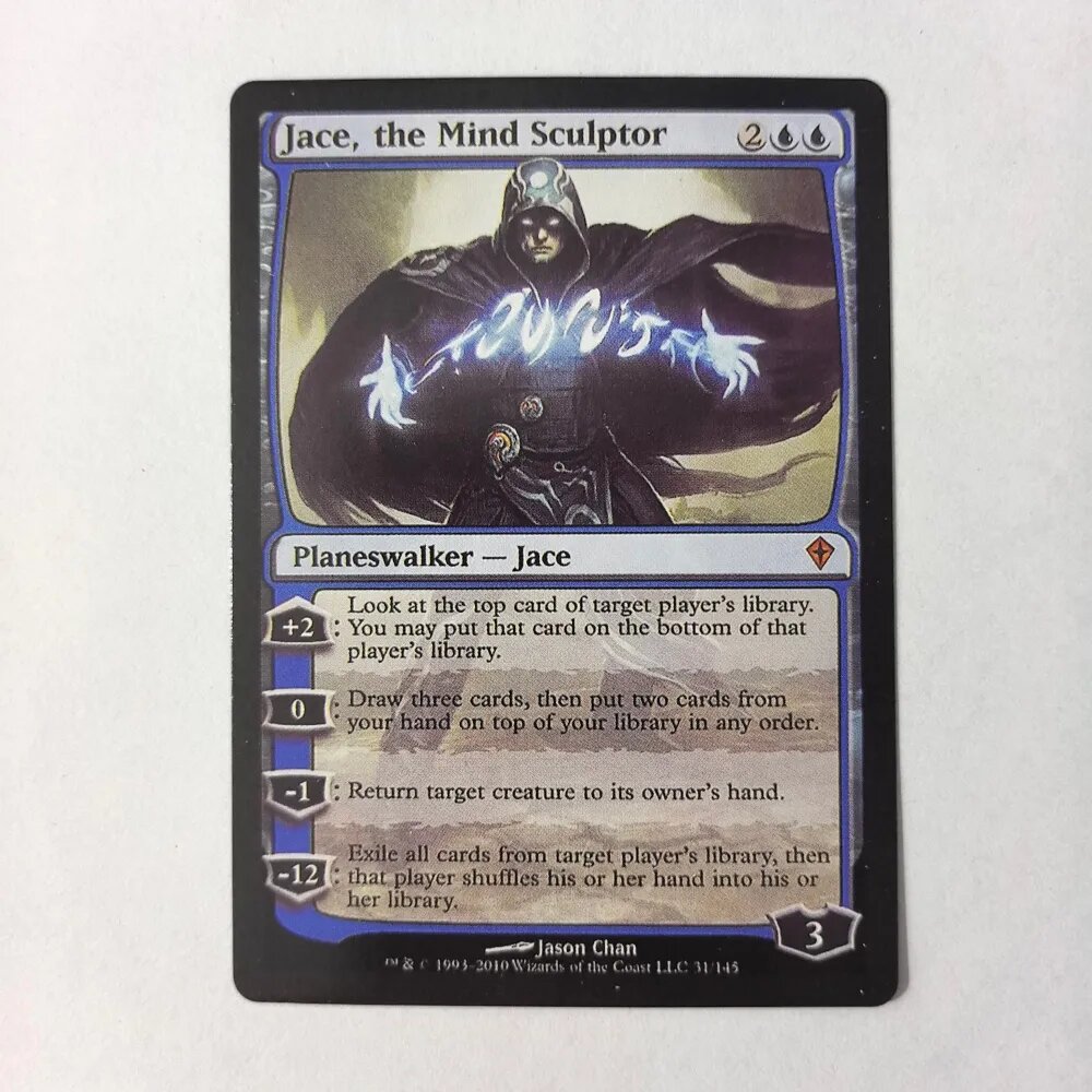 Карта Magic: The Gathering Jace, the Mind Sculptor, Worldwake, Планесволкер, 31/145, Английская