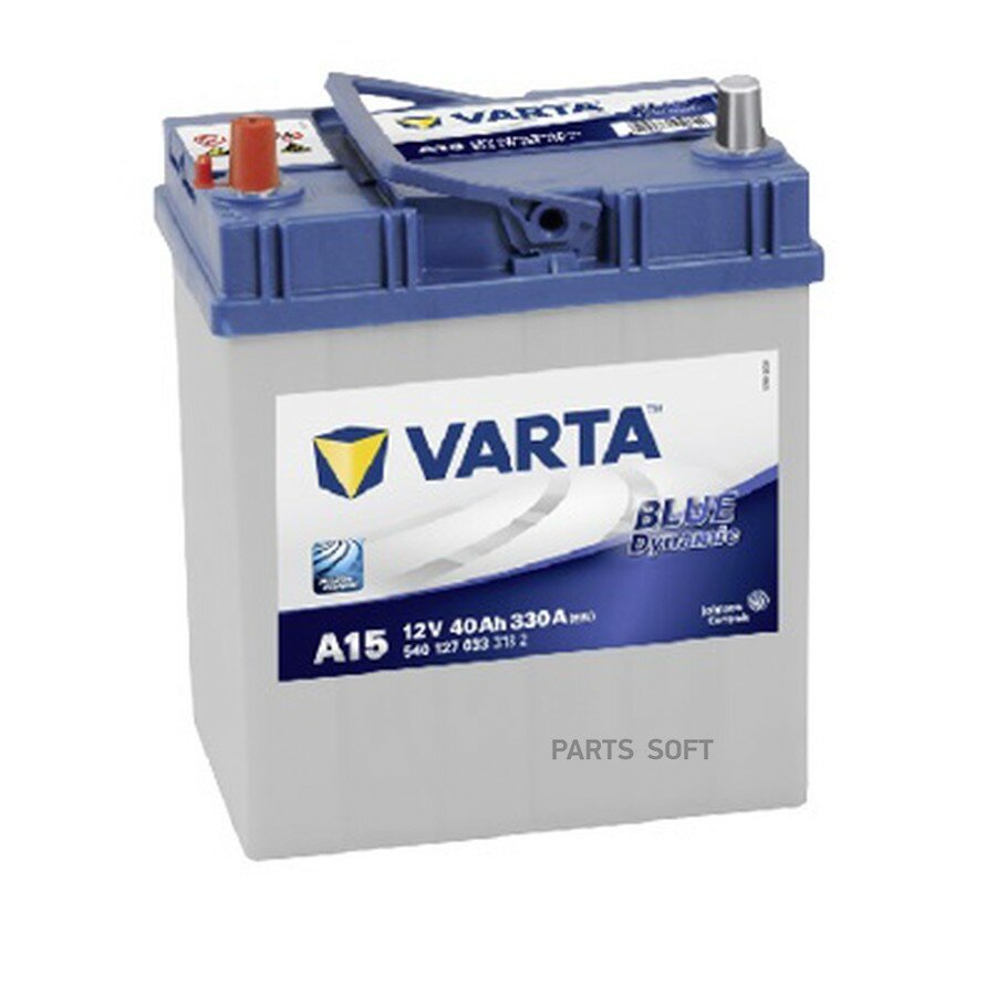 Аккумуляторная батарея Blue Dynamic [12V 40Ah 330A B00] от официального дистрибьютора, VARTA, артикул 540127033