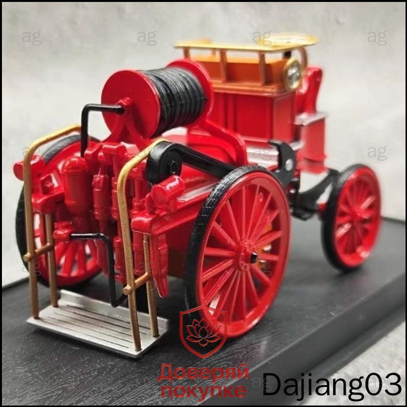 Винтажная французская модель пожарного автомобиля Pompe Automobile Eletrique 1900 года в премиум масштабе 1/43 от AMER