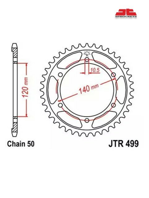 Задняя ведомая звезда JT JTR499.39
