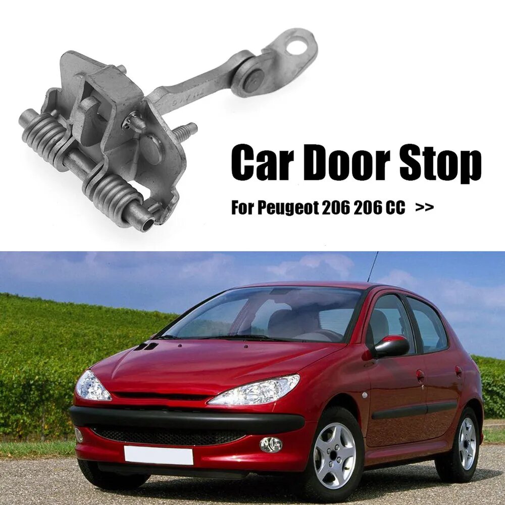 Ограничитель двери для Peugeot 206 и 206 CC, передний, левый или правый, хромированный, арт. 9181C8