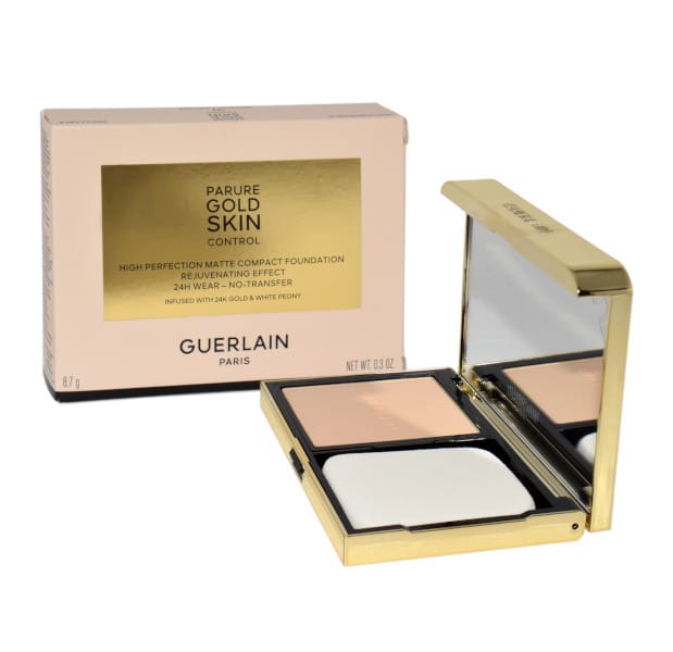 Тональный крем Guerlain Parure Gold Skin Control Compact, пудра, № 1N, 8,7 г