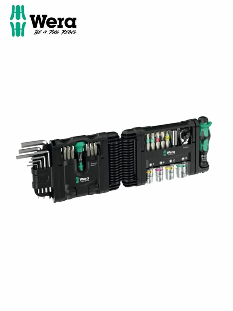 WERA 05049020001 Модульный набор инструментов Tool-Check, комплект из 50 предметов, компактный