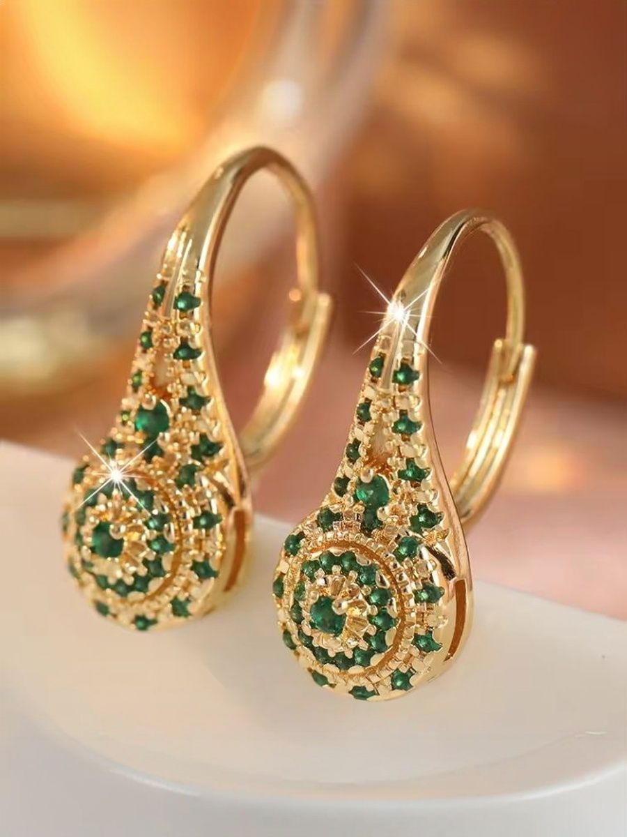 Серьги, фианит