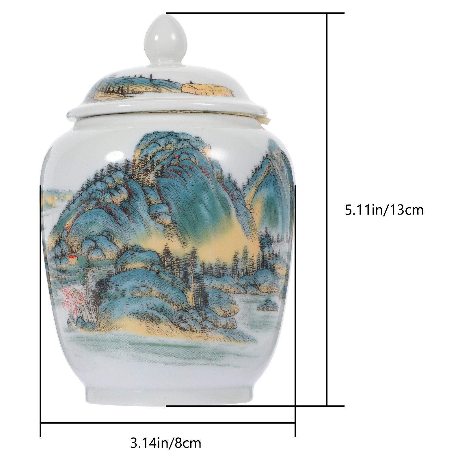 Чайный Jar, Многофункциональный Из Керамики, Для Сохранения Чая, 1 Штука