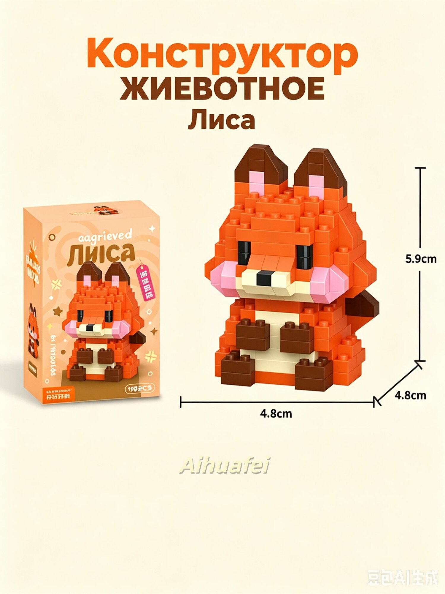 Конструктор животные
