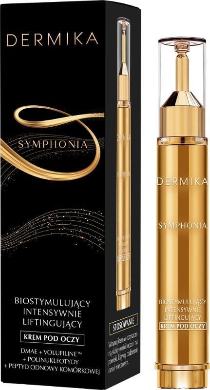 Крем для ухода за кожей Dermika Symphonia биостимулирующий крем с интенсивным лифтингом под глаза, 15 мл