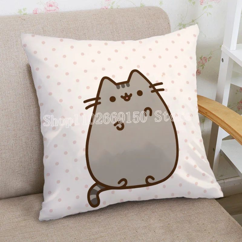 Pusheen Наволочка декоративная 45x45 см белый