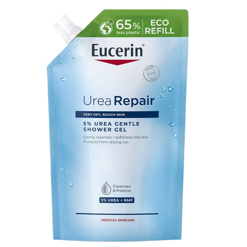 Средство для душа Eucerin UreaRepair мягкий гель для мытья с 5% мочевины, сменная упаковка 400 мл