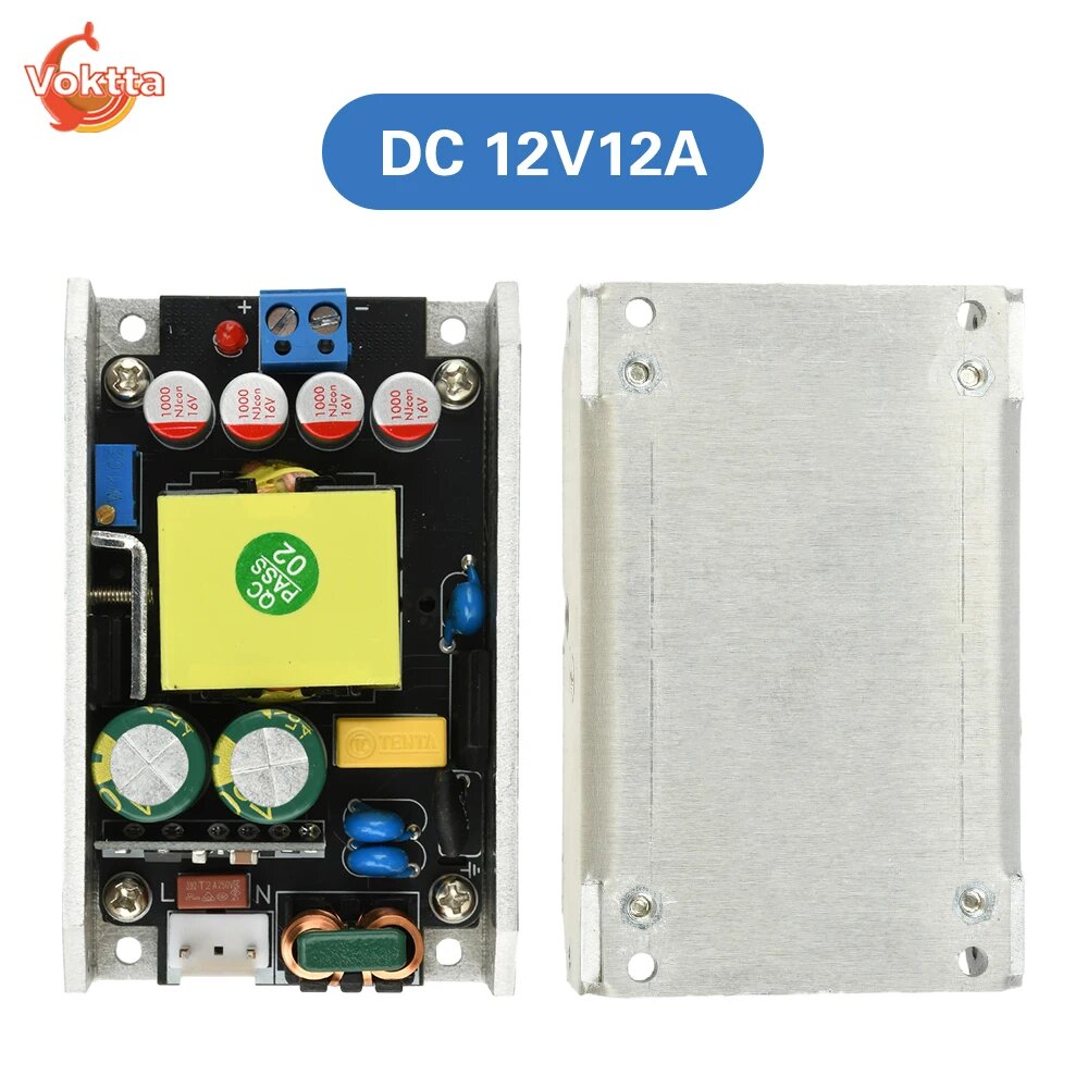 Gaqqee 12V 24V 150W Импульсный источник питания 12V