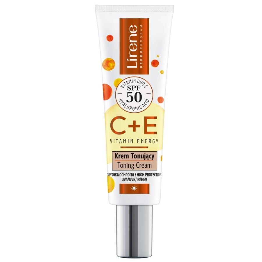 Крем для ухода за кожей Lirene C+E Vitamin Energy тонирующий крем SPF50, 30 мл