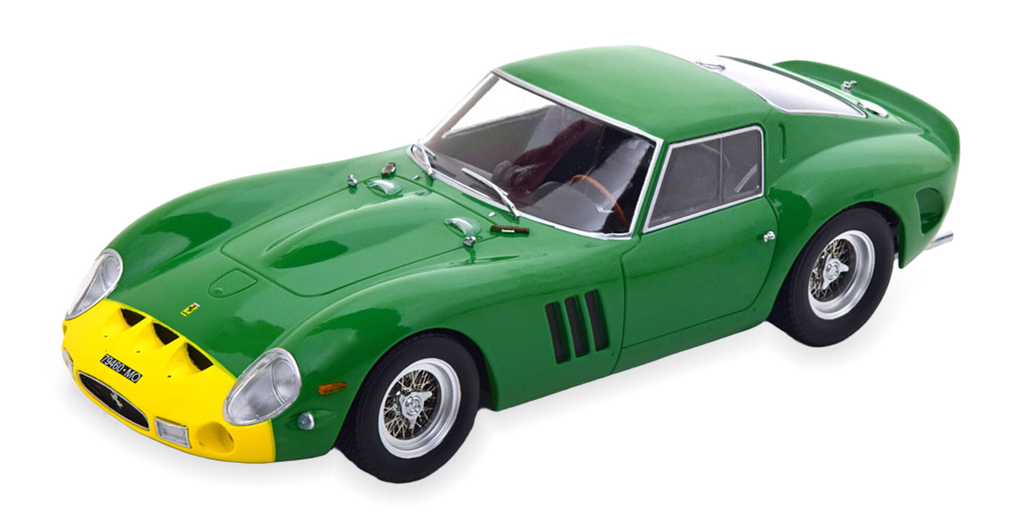 Модель коллекционная KK-SCALE Ferrari 250 gto david piper racing 1962 green yellow