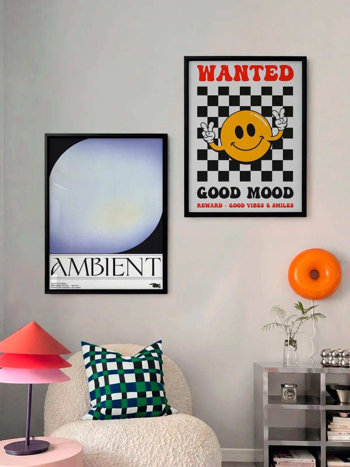 Набор постеров "Ambient x Wanted good mood", 30x40 см, 2 штуки