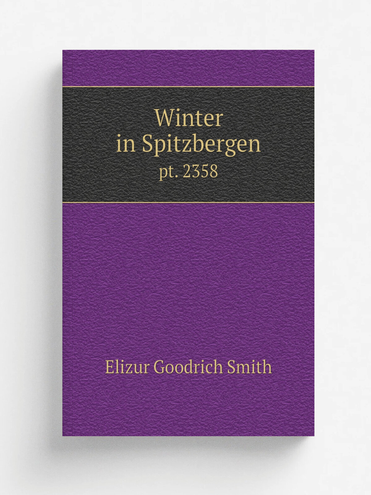 Winter in Spitzbergen. pt. 2358 | Elizur Goodrich Smith | 1852 | M. W. Dodd | Репринт