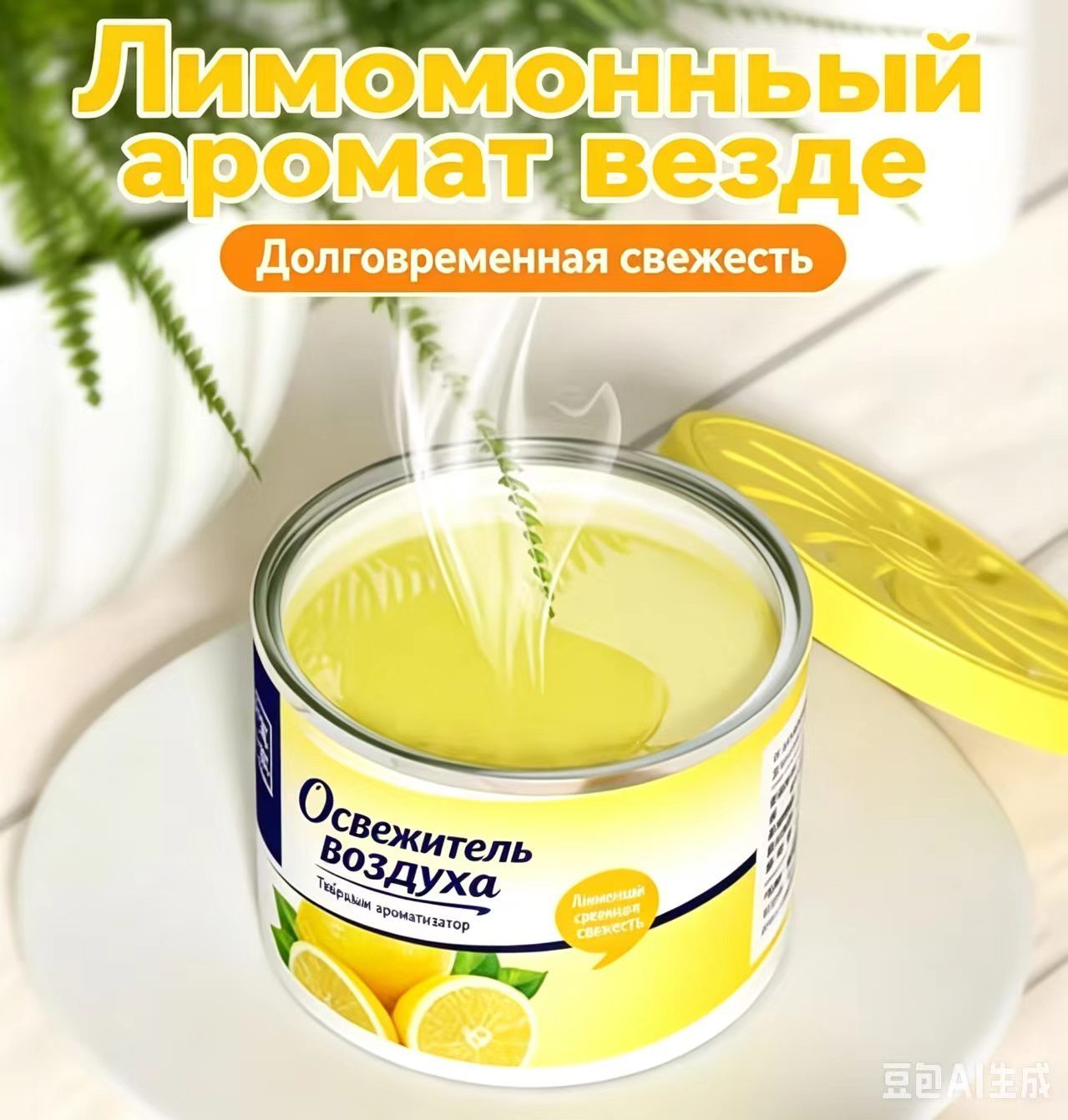 Автомобильный ароматизатор PURE SQUASH, цитрусовый, 50 мл, металл, оранжевый, эко, 1 шт