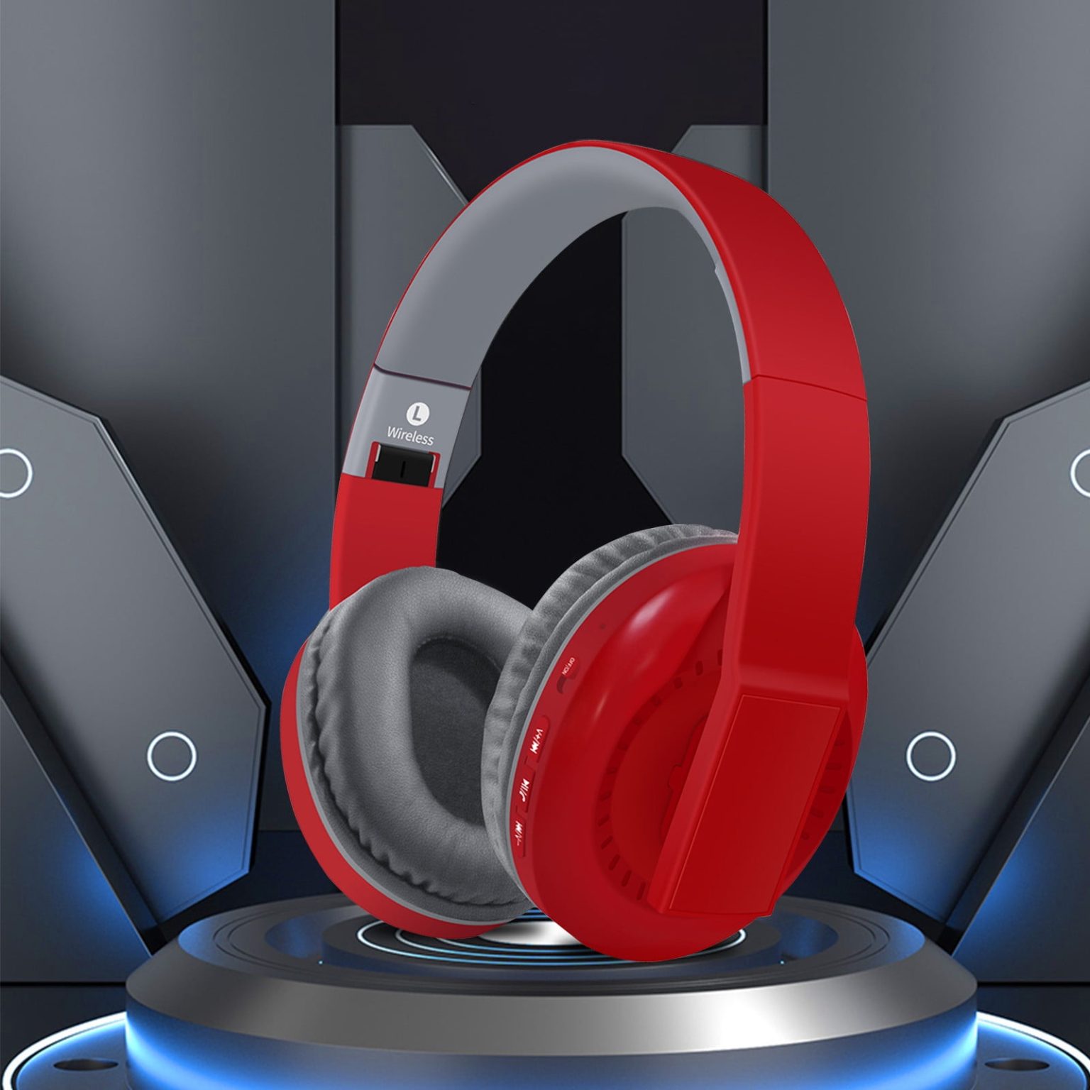 5.3 Беспроводная Bluetooth-гарнитура, полноразмерные наушники с мощными басами, складная конструкция.