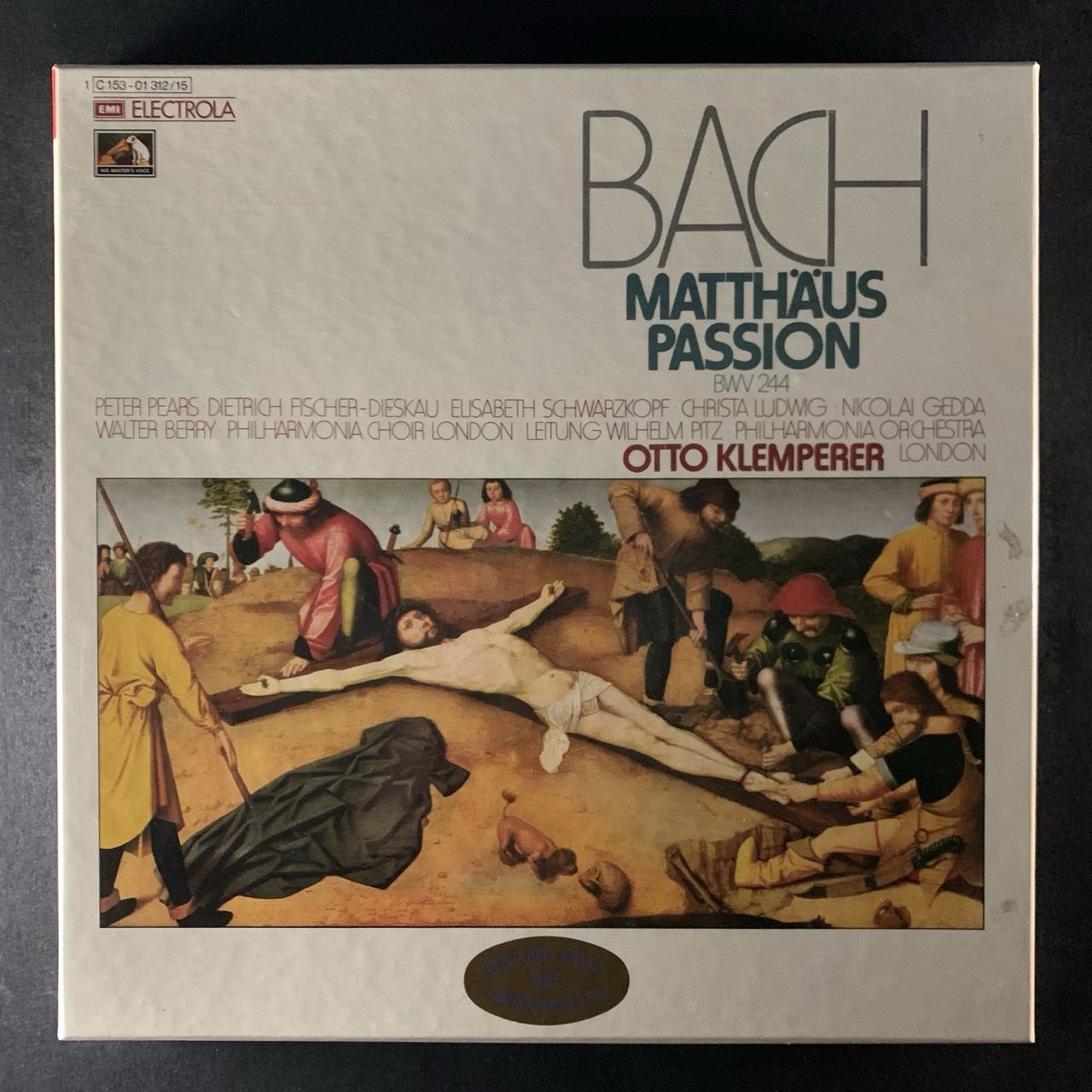 Johann Sebastian Bach, Otto Klemperer & Philharmonia Orchestra - Matthaus Passion (б/у виниловая пластинка, 4LP)
