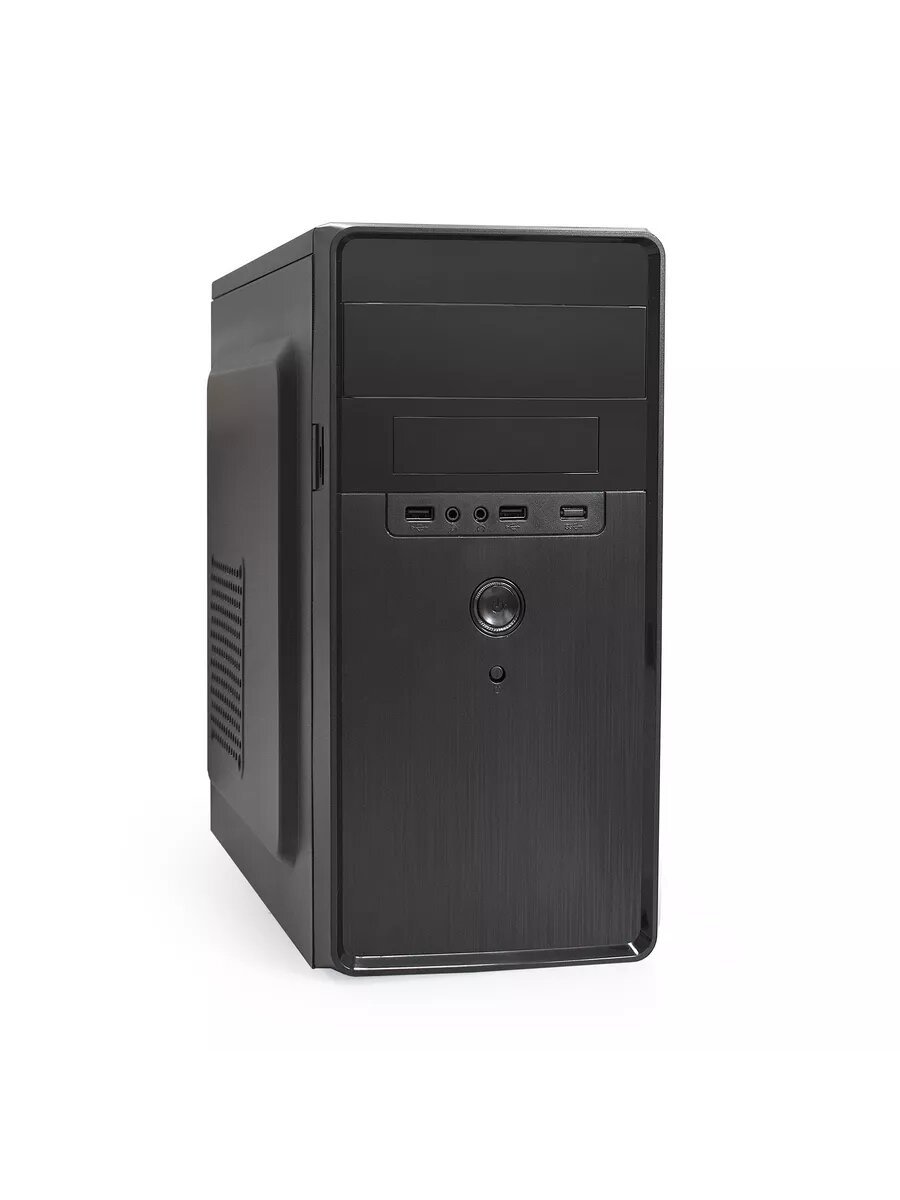 Корпус ExeGate BA-309-AA350 EX286424RUS, Mini-Tower, ATX, сталь, 2 х 3.5"/2 х 2.5", черный