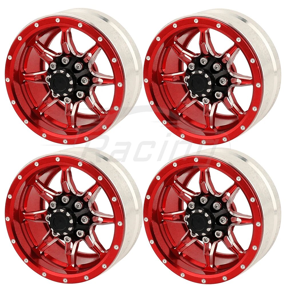 Металлические колесные диски Beadlock 1.9" для Axial SCX10 Tamiya CC01