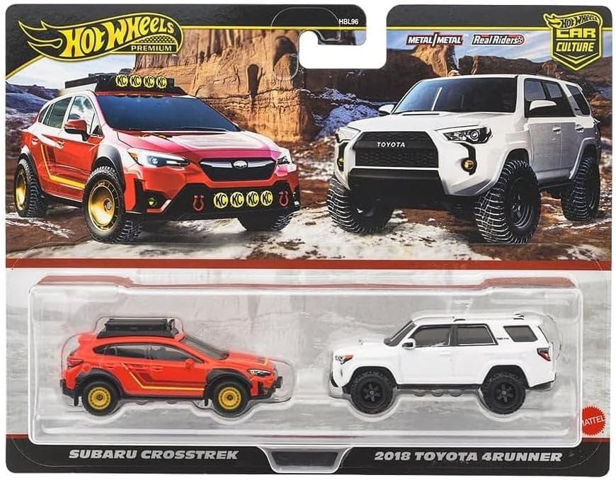 Hot Wheels Subaru Crosstrek and 2018 Toyota 4Runner (2025 Car Culture 2-Packs, Mix 3) - коллекционные Premium машинки