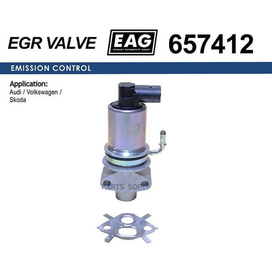 Клапан EGR от официального дистрибьютора, EAG, артикул 657412
