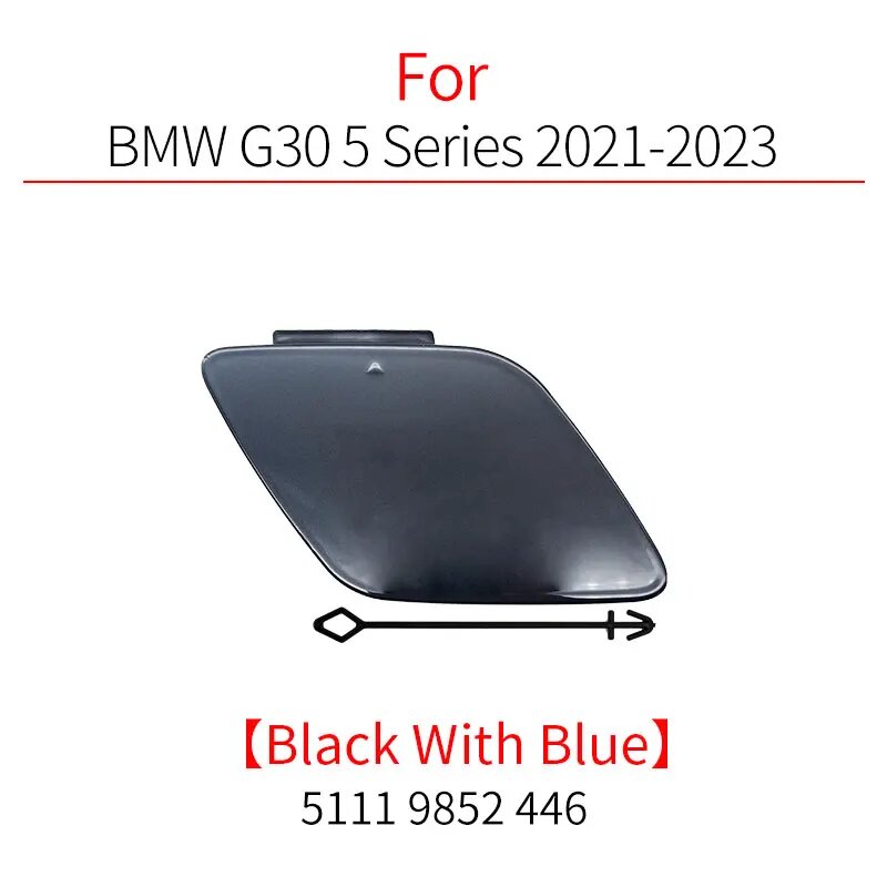 Крышка бампера BMW G30 5 Series 2021-2023, Black With Blue, 51119852446
