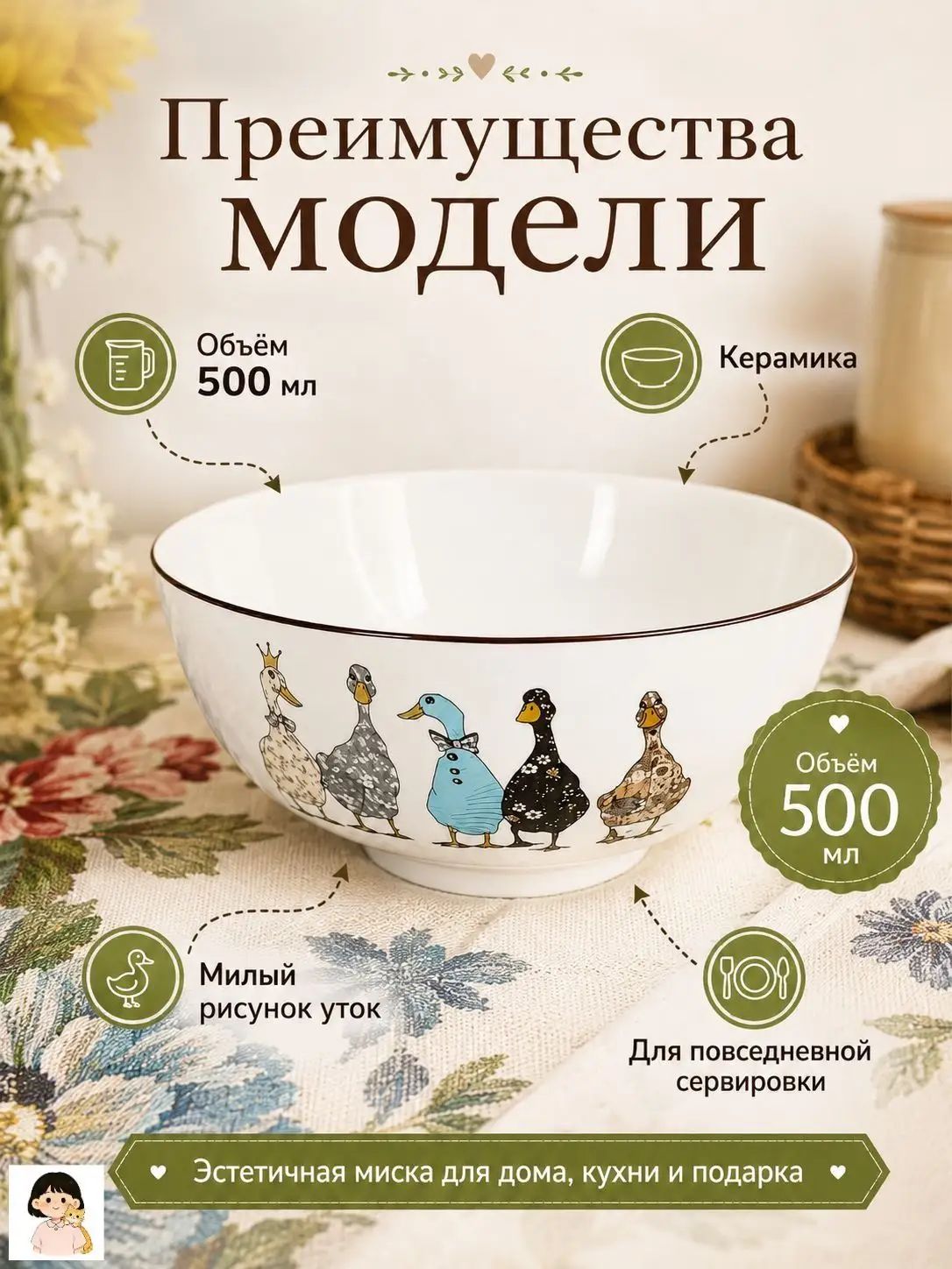 Сахарница 15.12 см 500 мл фарфор 1 шт цвет голубой