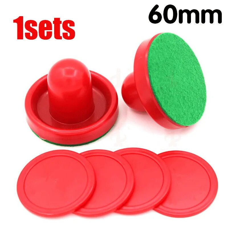 Набор аксессуаров для аэрохоккея 60 мм red-1set 60mm