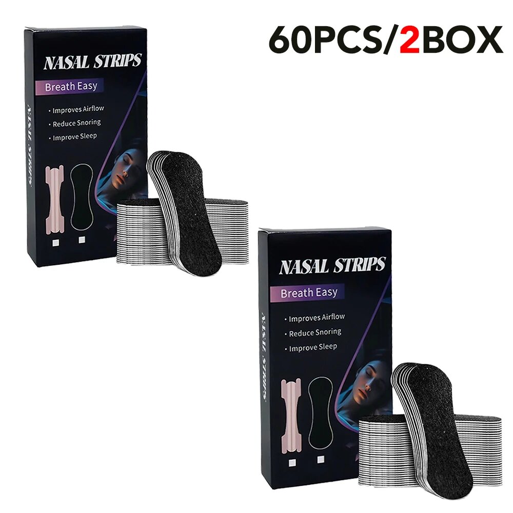 Назальные полоски Breath Easy, 60 шт (2 упаковки)