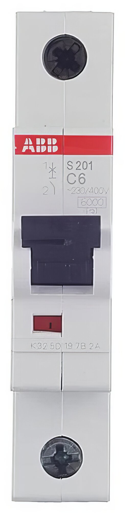 Автоматический выключатель модульный ABB S201 1P 6А тип C 6 кА 220 В (2CDS251001R0064)