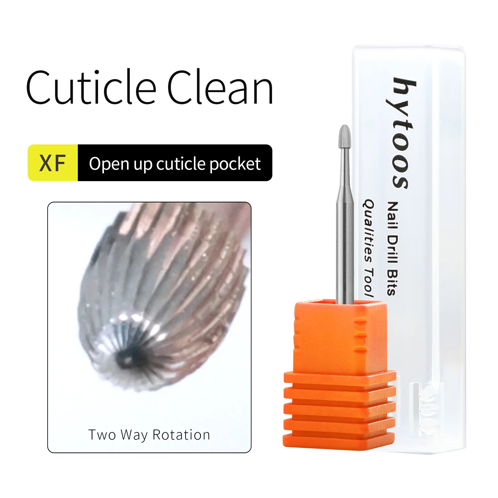 Фрезы HYTOOS для маникюра и педикюра из карбида вольфрама Cuticle Clean